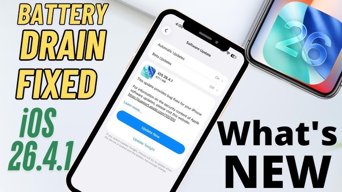 Đánh giá nhanh iOS 26.4.1 vừa ra mắt: Sửa lỗi hao pin trên iOS 26.4, chế độ tiết kiệm pin không còn giật, lag