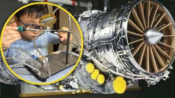 Cậu bé người Trung Quốc gây chú ý dư luận khi ‘tự chế tạo’ động cơ phản lực turbo ngay trong phòng khách nhà mình