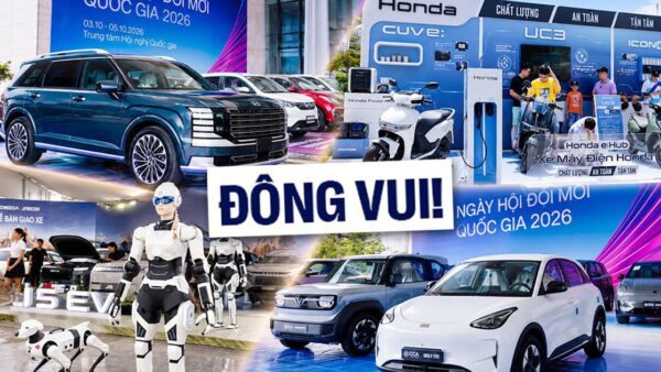 Khai mạc VIMS 2026: Khách đến từ trước giờ mở cửa, khu trưng bày và khu lái thử kín người tham quan