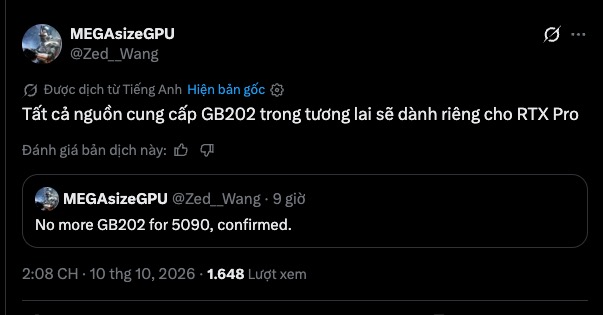 Game thủ sắp mất RTX 5090? NVIDIA bị đồn gom chip mạnh nhất cho AI, đưa RTX 5080 24 GB lên thay - Ảnh 1.